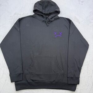 The Thread Shop Hoodie XL Sad Face Still Sleep Graphic Sweatshirt Oversized